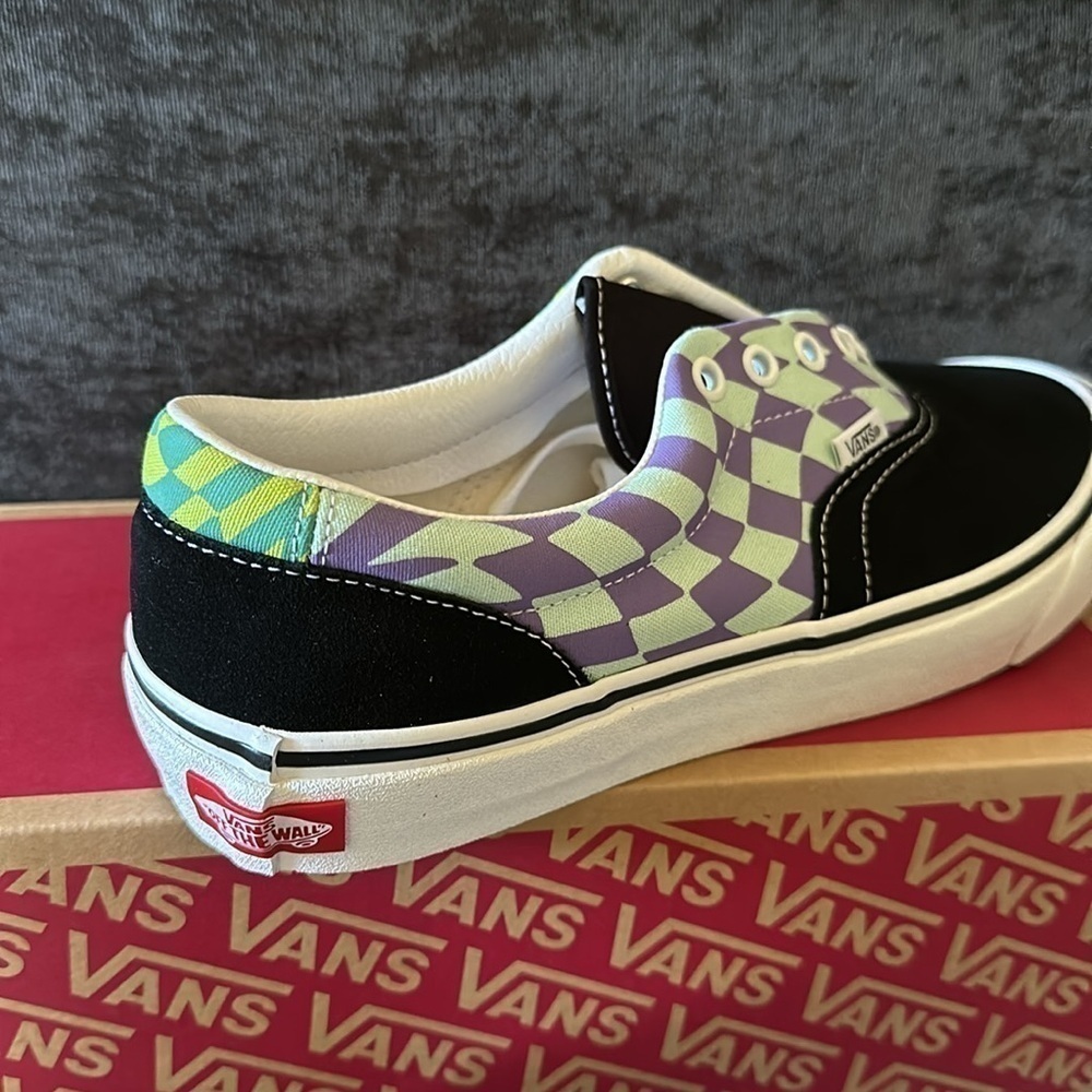 NWT Vans Era Twist Warp Checkered Board Shoes - Picture 3 of 5